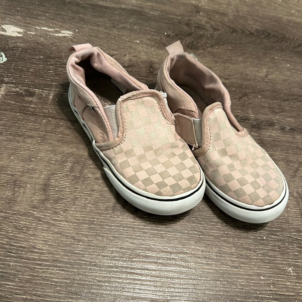 Pink and White Checkered Vans